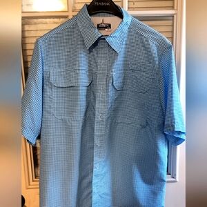 Habit Blue Checkered Men's Shirt